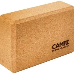 Matelas Soldes Magasin 4 CAMPZ Cork Yoga Block 23x15x7,5cm, marron