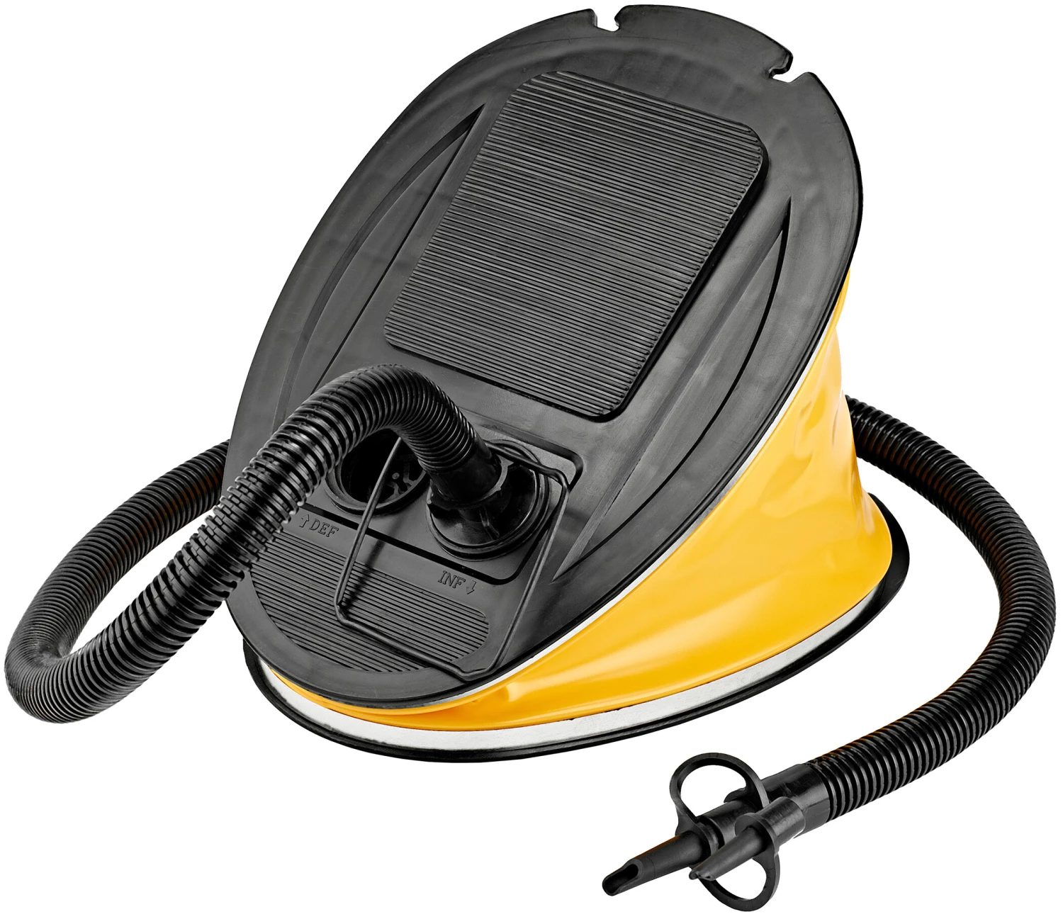 CAMPZ Foot Pump 6l, jaune/noir 2 CAMPZ Foot Pump 6l, jaune/noir