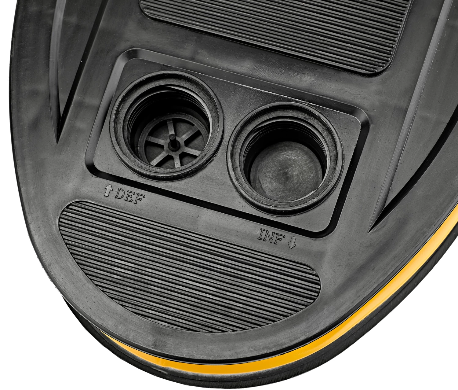 CAMPZ Foot Pump 6l, jaune/noir 7 CAMPZ Foot Pump 6l, jaune/noir – Image 6