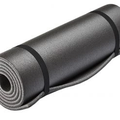 CAMPZ Matelas Double épaisseur 200x55cm, noir/gris