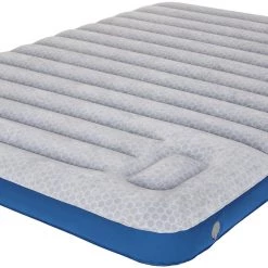 High Peak Cross Beam Double Matelas gonflable Extra Long, gris/bleu
