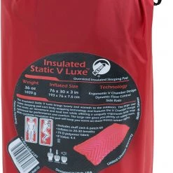 Klymit Insulated Static V Luxe Matelas, rouge -Matelas Soldes Magasin klymit insulated static v luxe sleeping mat red 5