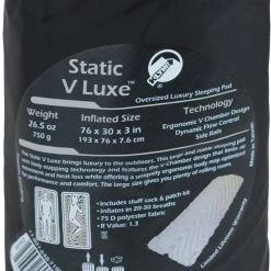 Klymit Static V Luxe Matelas De Sol, gris -Matelas Soldes Magasin klymit static v luxe sleeping pad stone 5