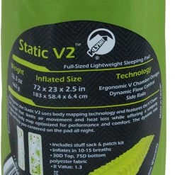 Klymit Static V2 Matelas, vert -Matelas Soldes Magasin klymit static v2 sleeping pad light green 5