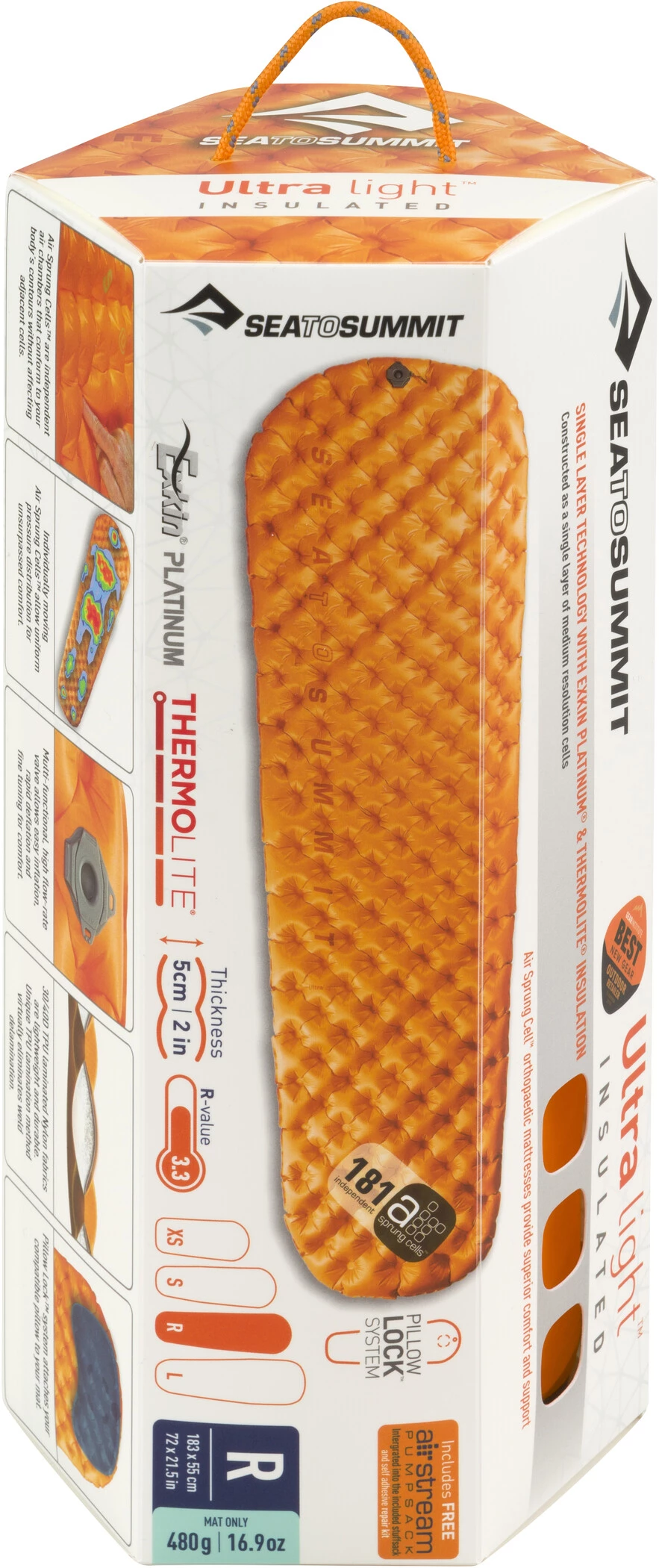 Sea to Summit Ultralight Matelas gonflable isolant Regular, orange 6 Sea to Summit Ultralight Matelas gonflable isolant Regular, orange – Image 4